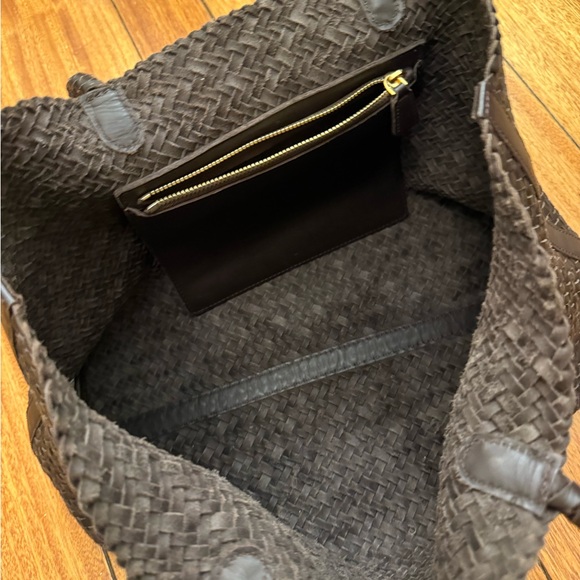 Madewell Dark Brown Woven Tote - Picture 5 of 5